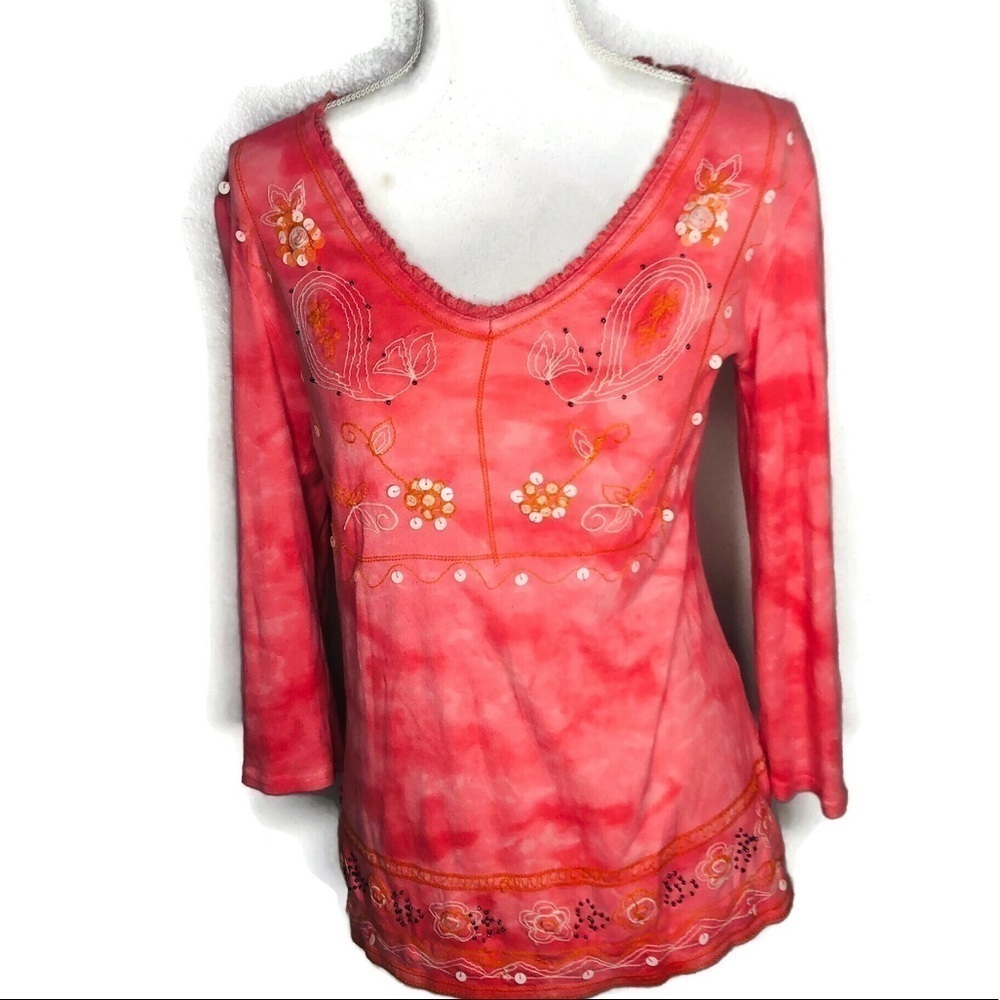 Faded Glory top size small. Runs a little large.